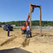 Construction de la chute