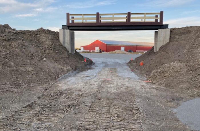 Construction du pont